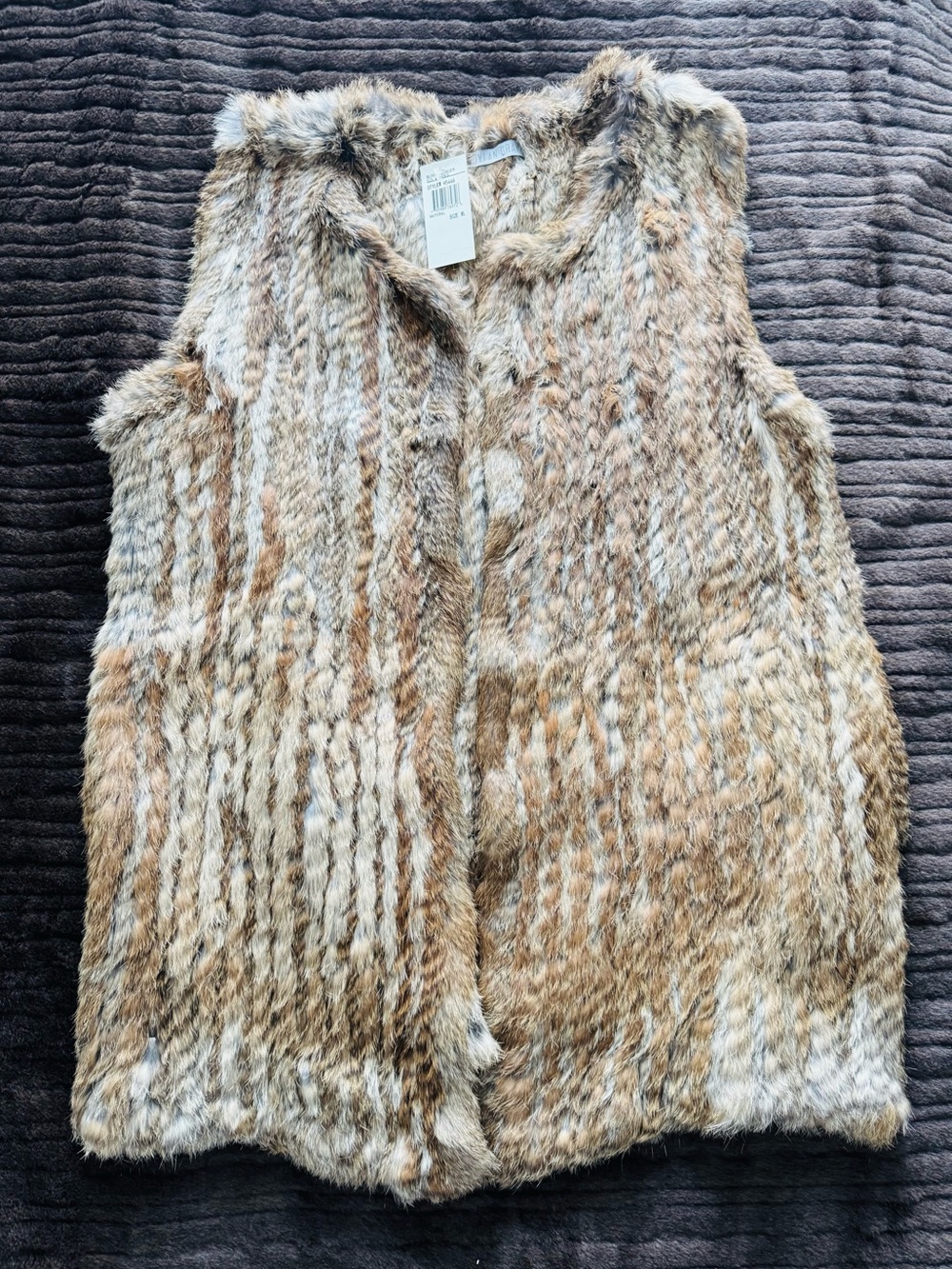 Dylan Gray Real Natural 100% Rabbit Fur Vest ( Bloomingdales)